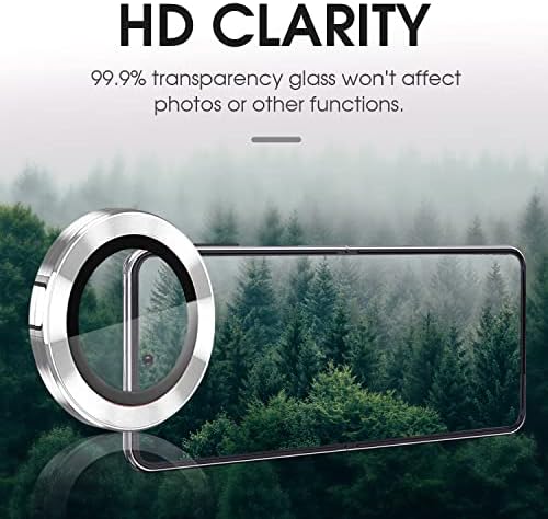 [2+2] מגן עדשת מצלמת Tiuyao עבור Samsung Galaxy Z Flip 4, מגן עדשות מזכוכית מזג זכוכית מזג סגסוגת אלומיניום מתאים